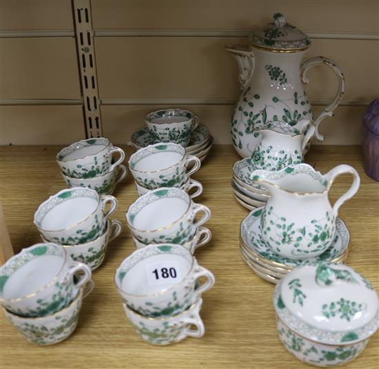 An early 20th century Meissen teaset